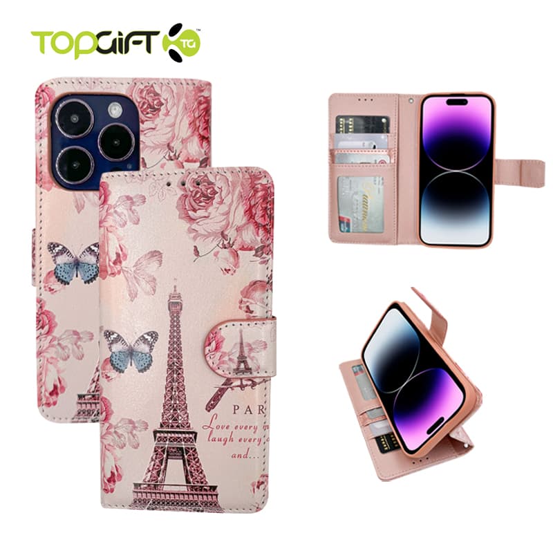 iPhone XS Max Wallet Printed Design Case