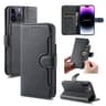 iPhone 15 Plus Wallet Double Stiches PU Leather Case