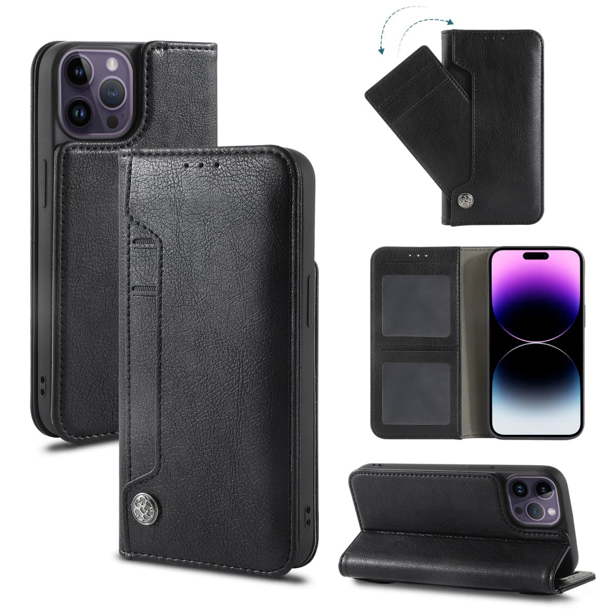 iPhone 16 Wallet Slide Pocket Case