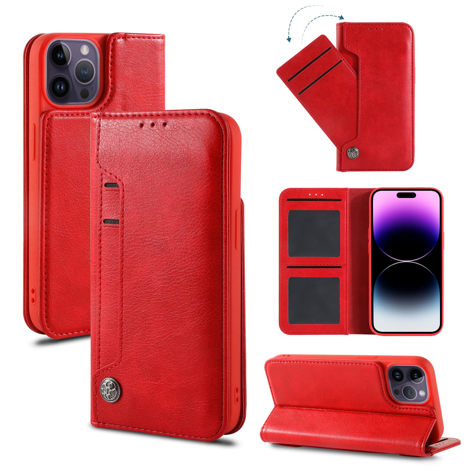 iPhone 11 Pro Max  Wallet Slide Pocket Case