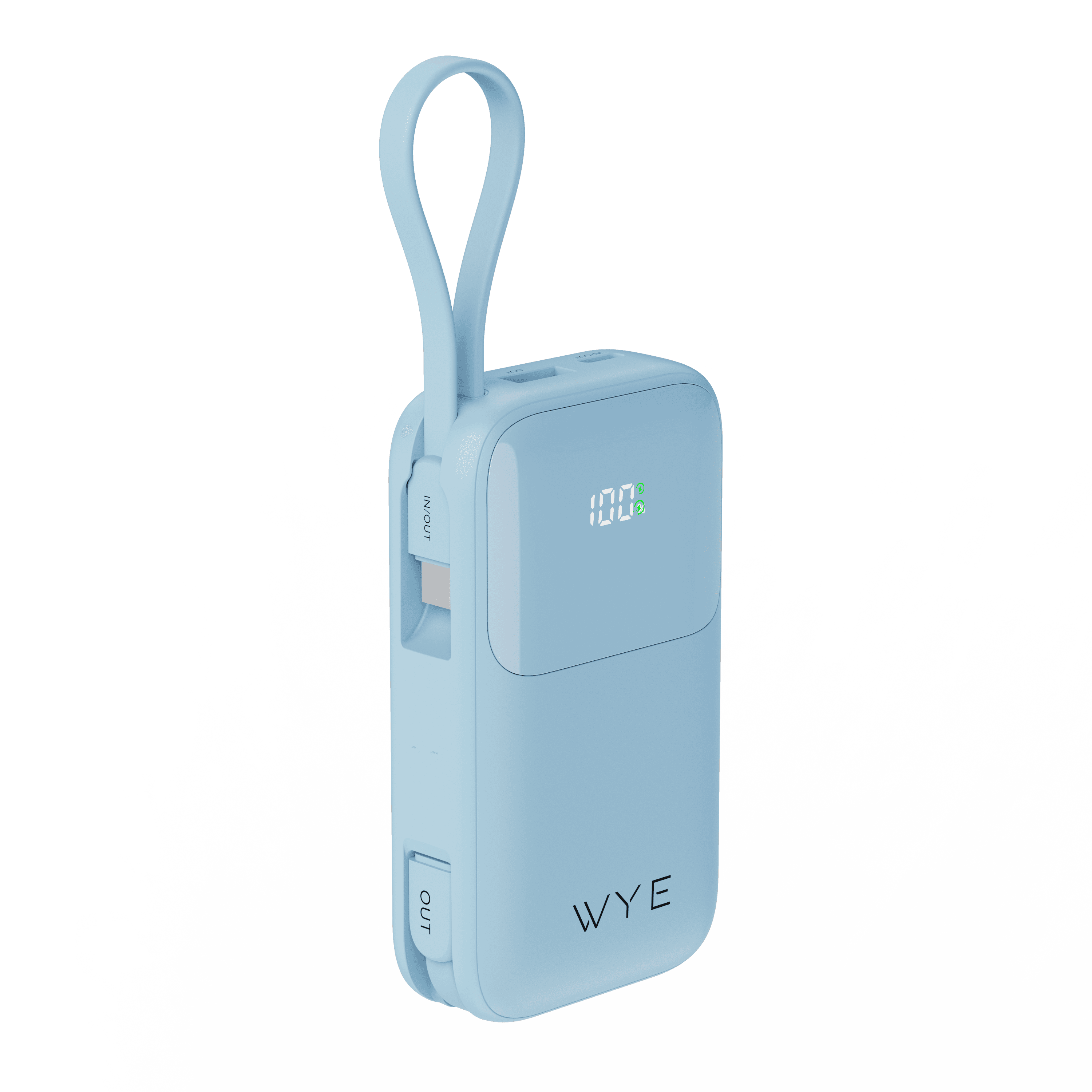 Fast Charging Power Bank with Built-in Cables 10k mAh