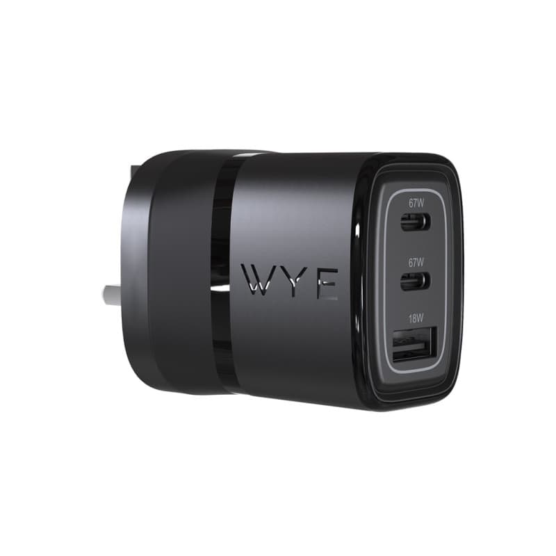 67W Dual USB-C & USB-A Power Adapter (GaN III)