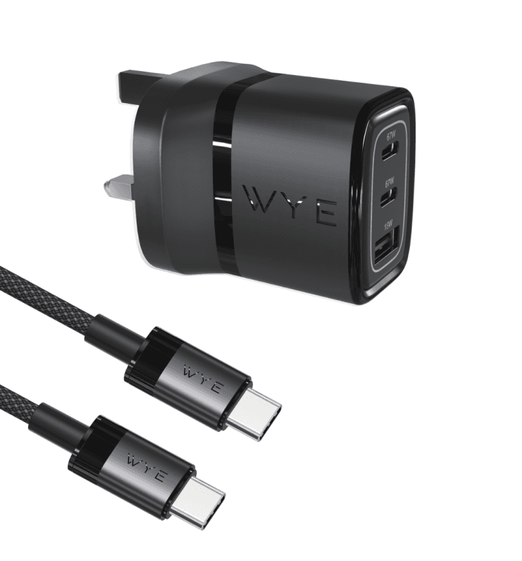 67W Multi-Port Laptop & Mobile Phone Charging Kit with USB-C to USB-C Cable (GaN III)