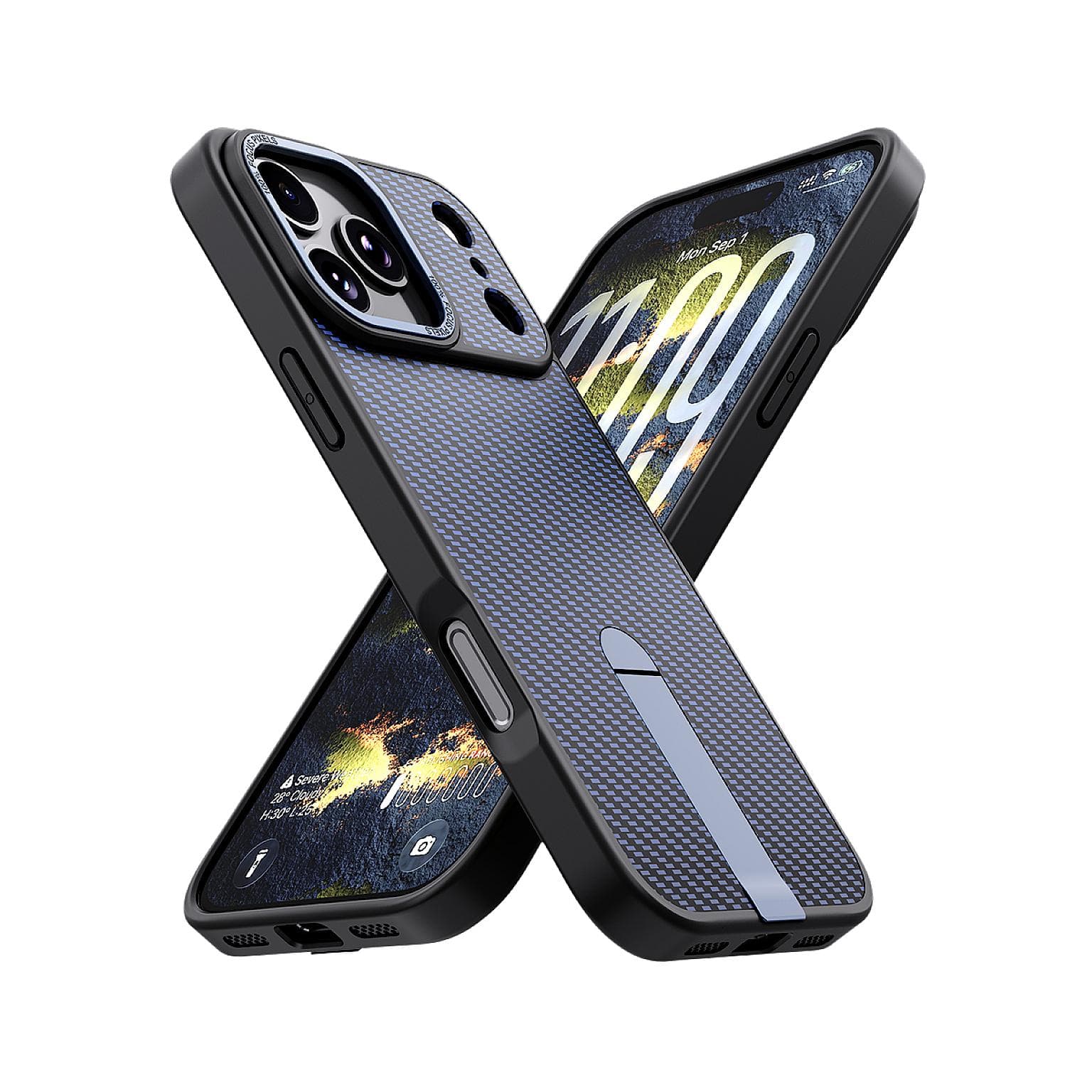 iPhone 13/14 Carbon Design KickStand PC30 Case