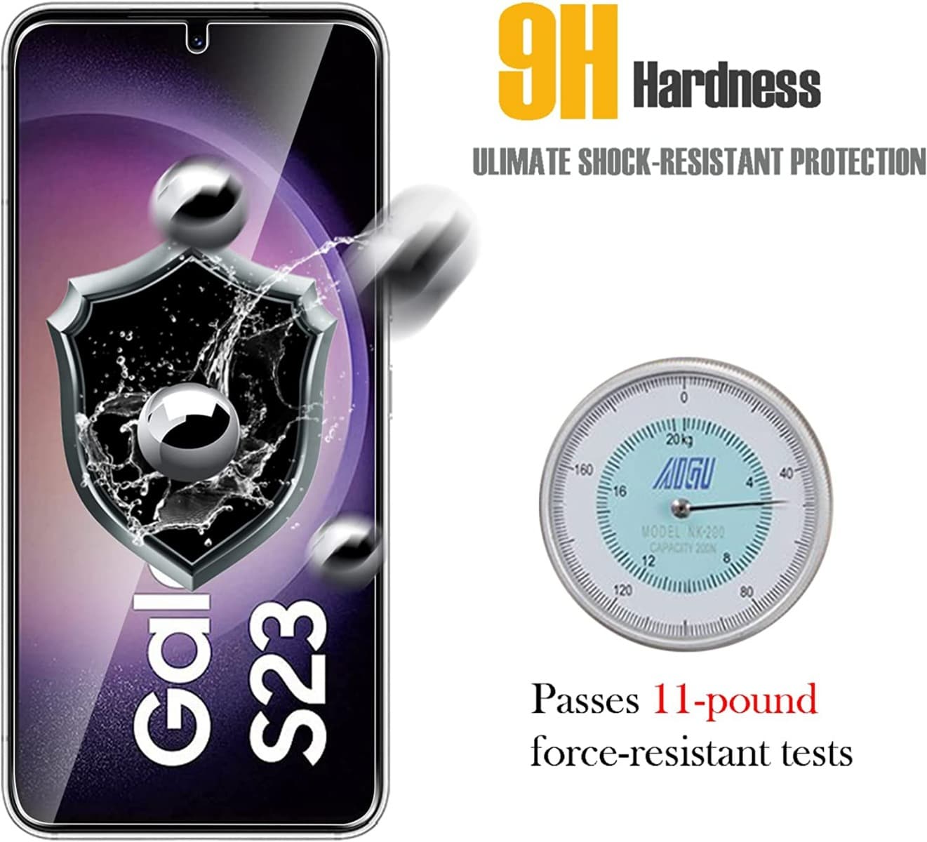 WYESAFE Galaxy S23 Full Glue Tempered Glass