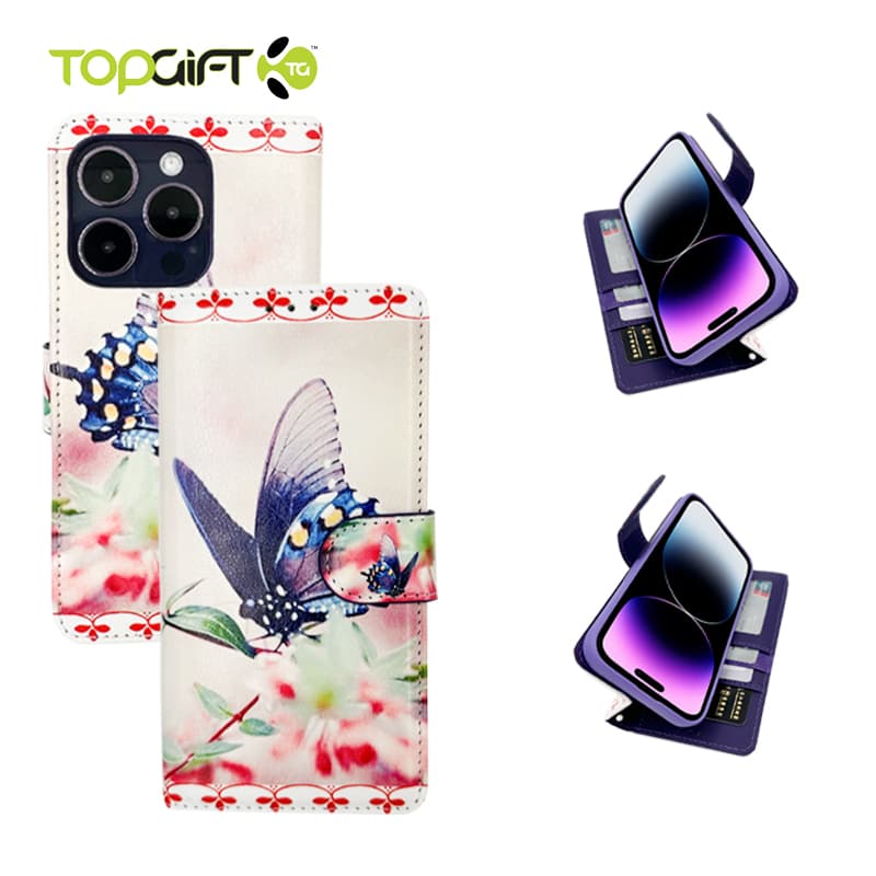 iPhone 16 Plus Wallet Printed Design Case