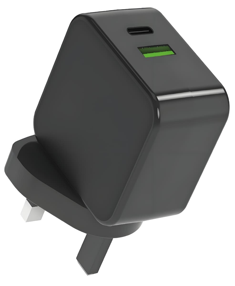 65W Universal USB-C & USB-A Laptop Charger with 12 Different Tips