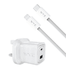 32W Dual Port USB-C & USB-A Charging Kit With USB-C to 8-Pin Cable (Gan III)