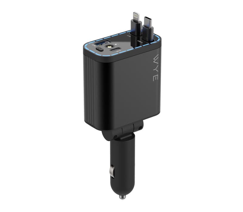 4-in-1 Retractable Fast Car Charger