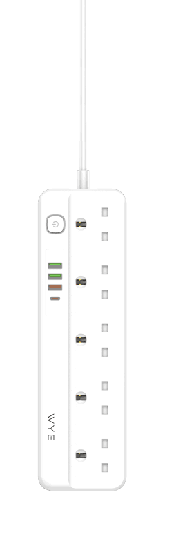 Extension Socket 10A Electric Outlets with USB PD QC3.0 Charging Ports