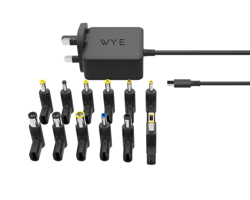 GaN 65W Universal USB-C Laptop Charger with 12 Different Tips