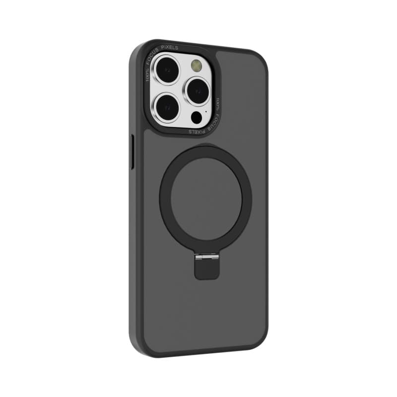 iPhone 16 Metal Magsafe With Back Stand Case