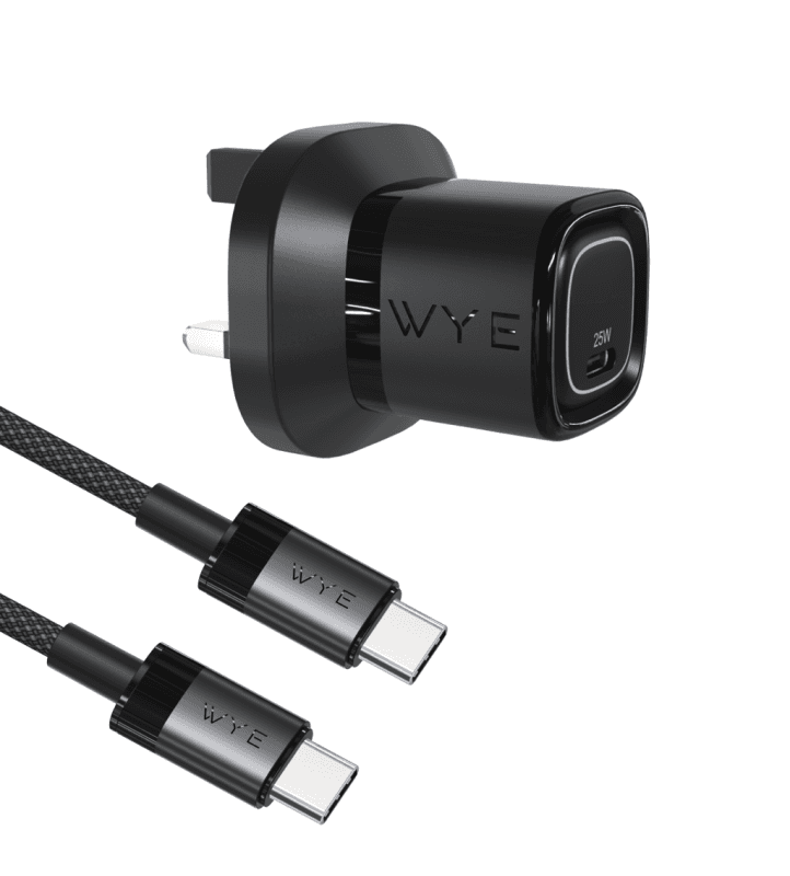 25W Single USB-C Charging Kit with USB-C to USB-C Cable (Gan III)