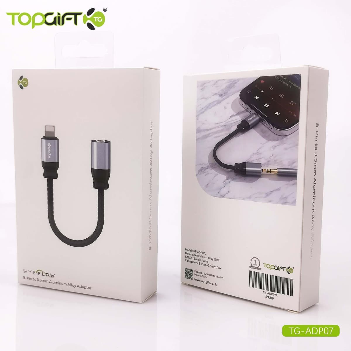 WYEFLOW 8-PIN to 3.5mm Aluminium Alloy Adapter