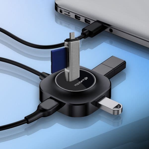 WYEFLOW 1-to-4 USB-A Square Shape Hub