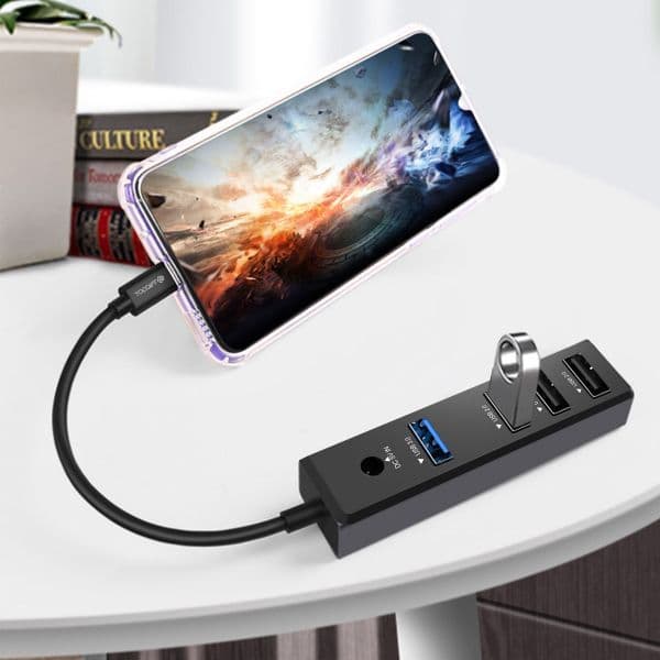 WYEFLOW 4-1 Hub USB-C to 4 USB-A Ports