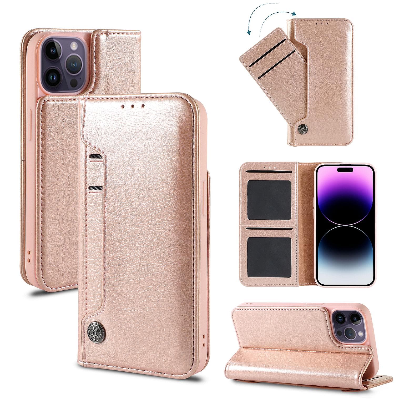 iPhone 11 Pro Max Wallet Slide Pocket Case